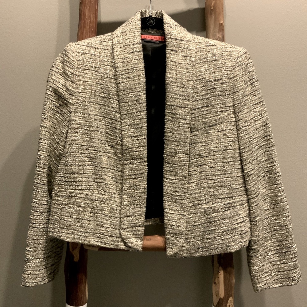 Alice + Olivia Cropped Blazer